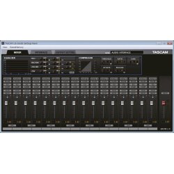 Tascam Audio Interface US-16x8 USB-Audio-/MIDI-Interface (16 in / 8 out), MIDI I/O, 1 RU, AC/DC adapter incl.