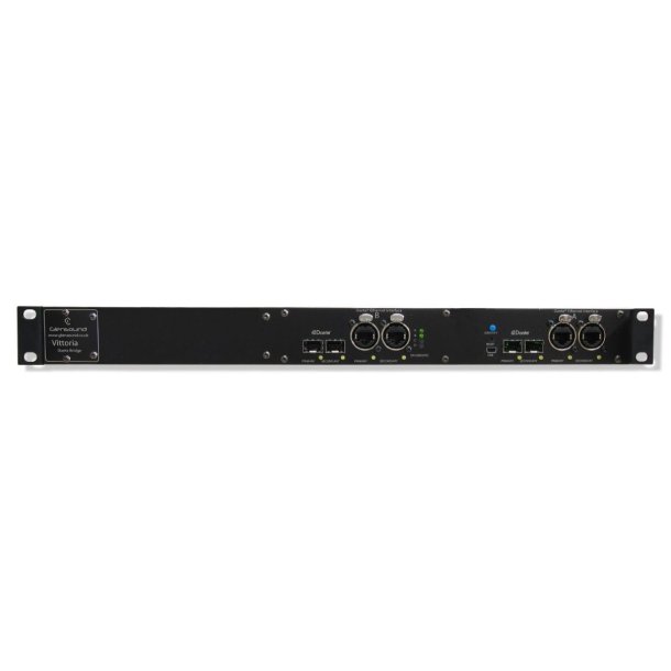 Glensound VITTORIA Dante network audio bridge, 32x32 ch across 2 completely isolated Ravenna netw.