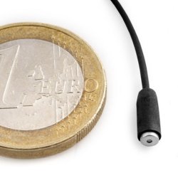 Voice Technologies VT401 Black Ultra mini Omni Lavalier Microphone in VTO Box with accessories