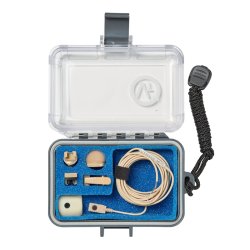 Voice Technologies VT500WATER Beige Omni Lavalier Microphone in VTO Box with accessories