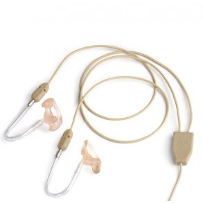Voice Technologies VT602 Stereo Earphone, beige straigt cable in VTO Box