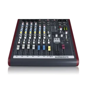 Allen & Heath ZED60-10FX Multipurpose Mixer with FX for Live Sound and Recording, 4 mic/line inputs