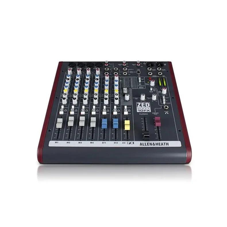 Allen &amp; Heath ZED60-10FX Multipurpose Mixer with FX for Live Sound and Recording, 4 mic/line inputs