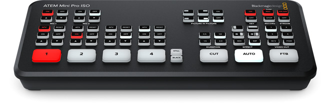 Blackmagic ATEM Mini Pro ISO HDMI Live Stream Switcher - Video