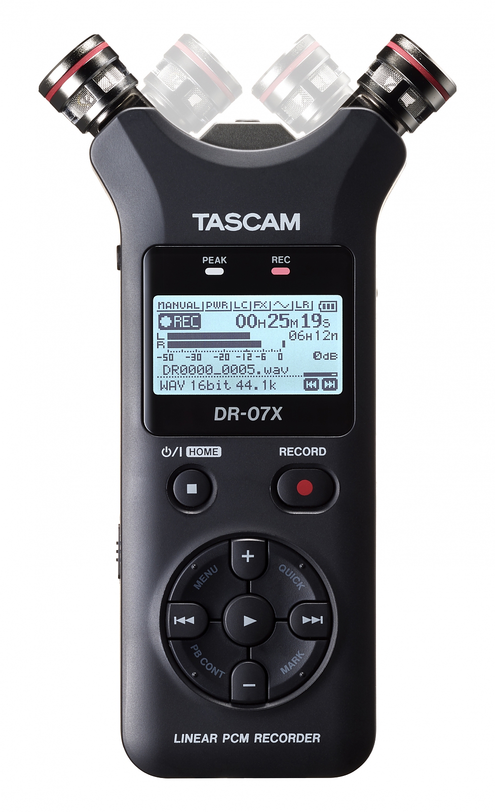 Tascam DR-07X Hand held MP3 recorder - Reporter  Commentator Equip. -  BroadcastStoreEurope.com
