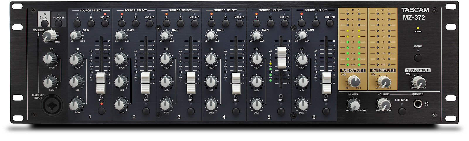 Tascam MZ-372 Installation Mixer 2 Zones - Studio / Live