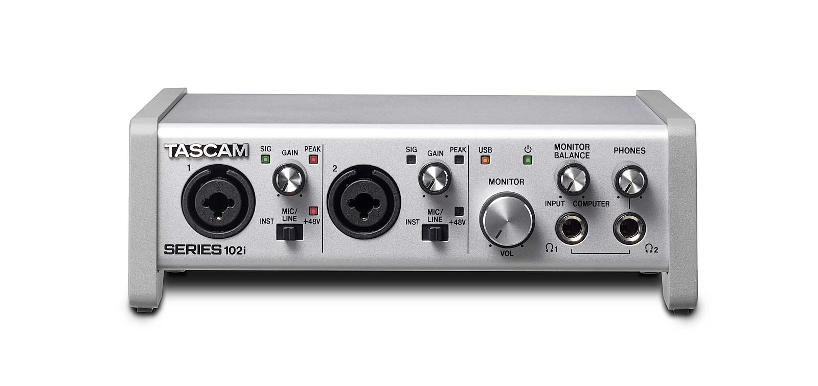Tascam SERIES 102i USB Audio/MIDI Interface With DSP Mixer (10 in 